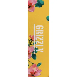 Grizzly Blossom Stamp Single Sheet Griptape 9"X33" - Yellow