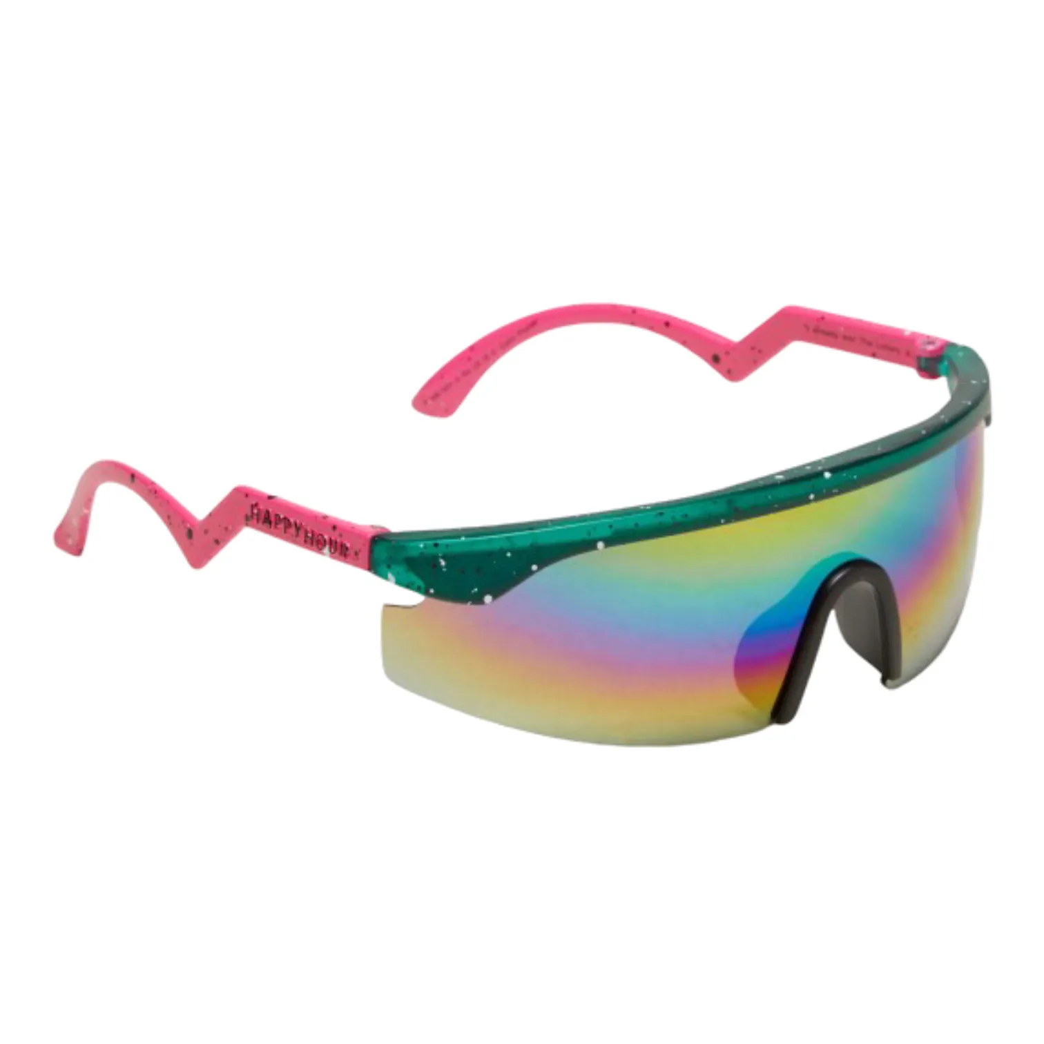 Happy Hour Accelerator Sunglasses Collin/Teal/Pink Splatter