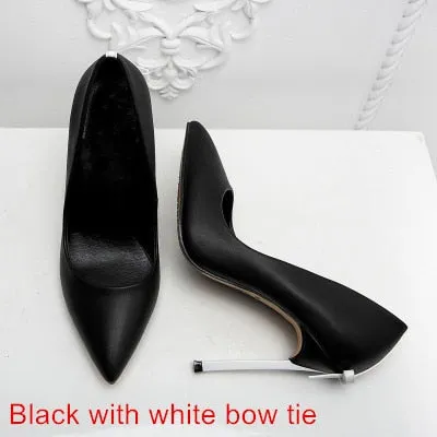 Heels for Women Wedding Shoes Woman High Heels Bridal Shoes With Bow Sexy Women Shoes High Heels Designer Women Pumps Stiletto