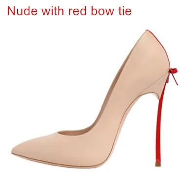 Heels for Women Wedding Shoes Woman High Heels Bridal Shoes With Bow Sexy Women Shoes High Heels Designer Women Pumps Stiletto