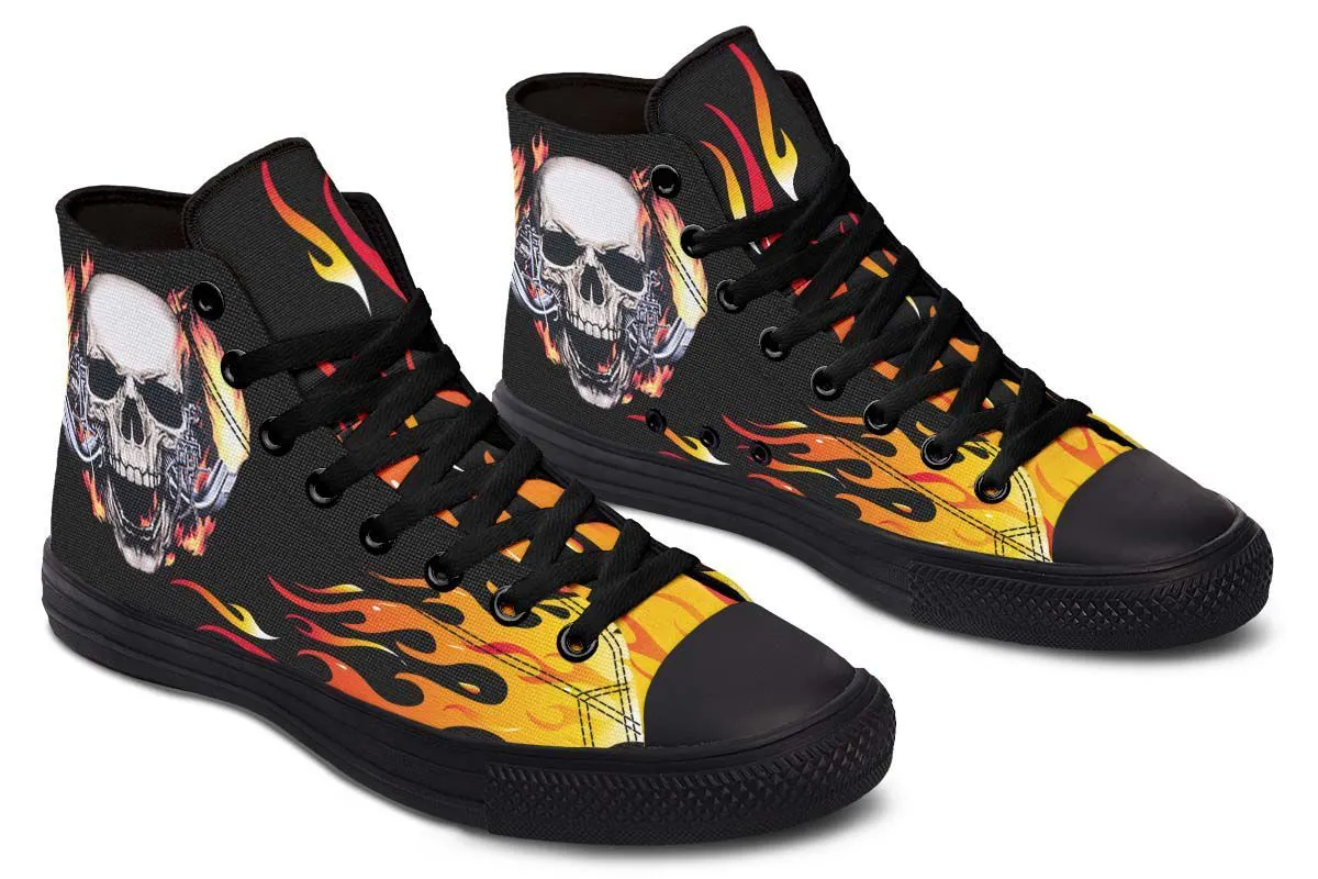 High-top Canvas Shoes Men's And Women's Fashion Color Printing High-top Canvas Shoes