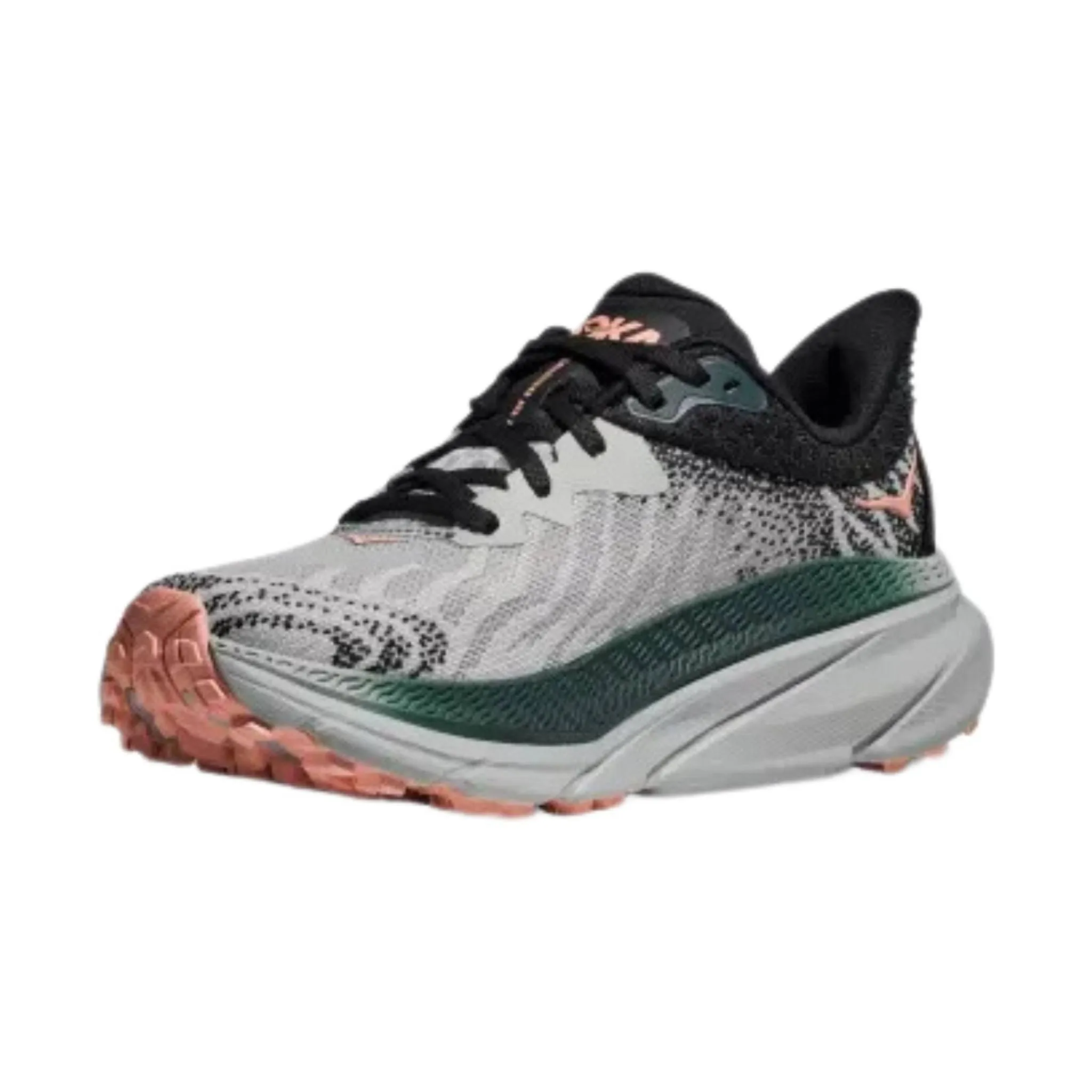 HOKA Women's Challenger 7 Trail Running Shoes - Harbor Mist/Spruce