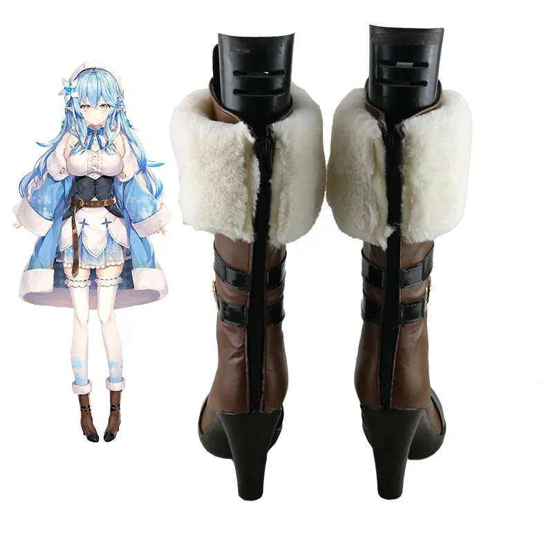 Hololive Virtual YouTuber Yukihana Lamy Cosplay Shoes