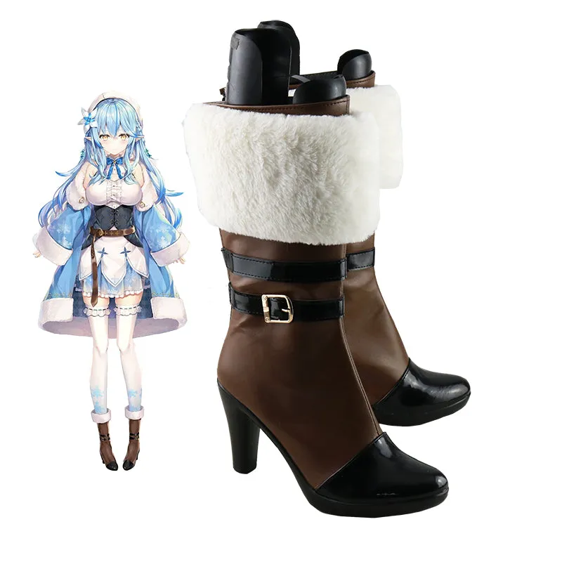 Hololive Virtual YouTuber Yukihana Lamy Cosplay Shoes