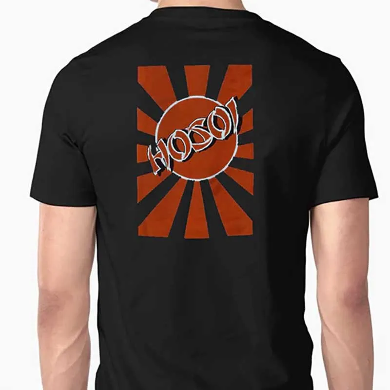 Hosoi Rising Sun Logo Black T-Shirts