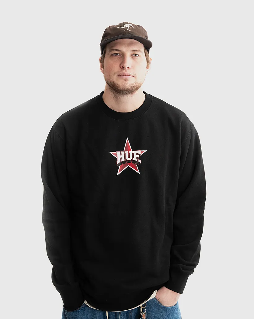 Huf All Star Crewneck - Black