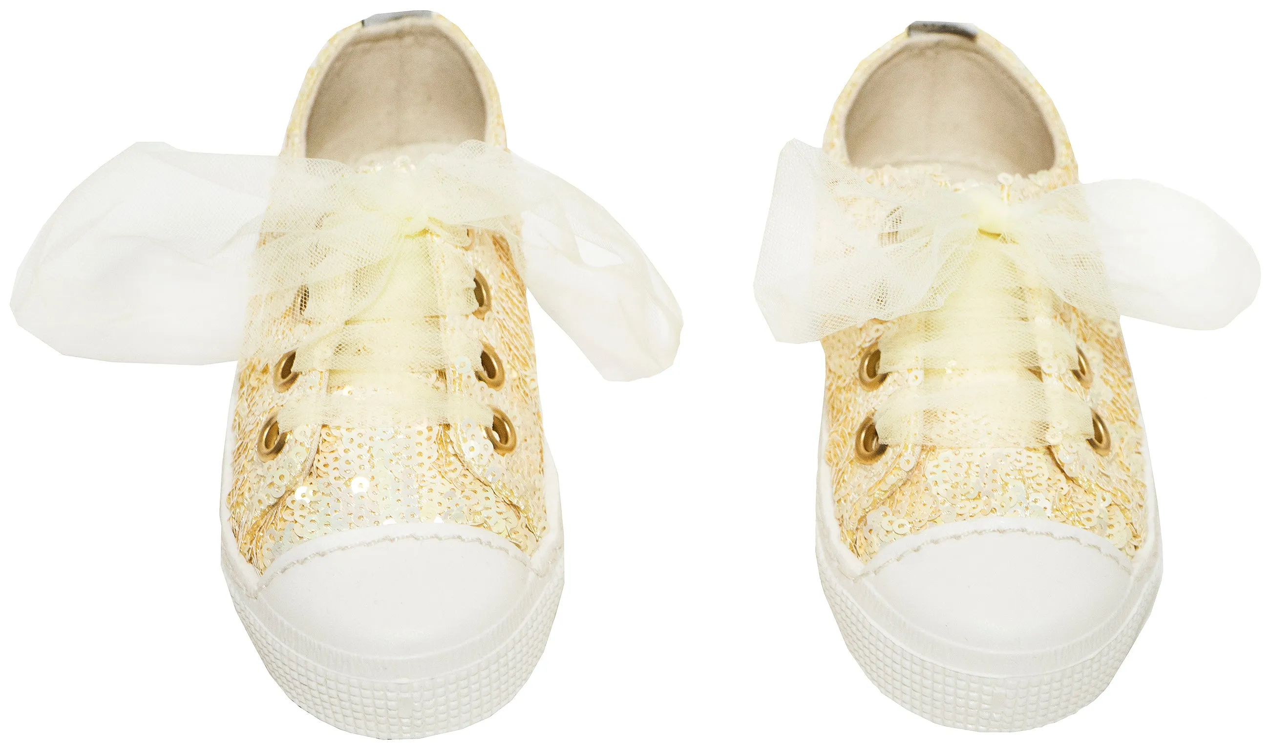 Ivory Sequin Sneakers