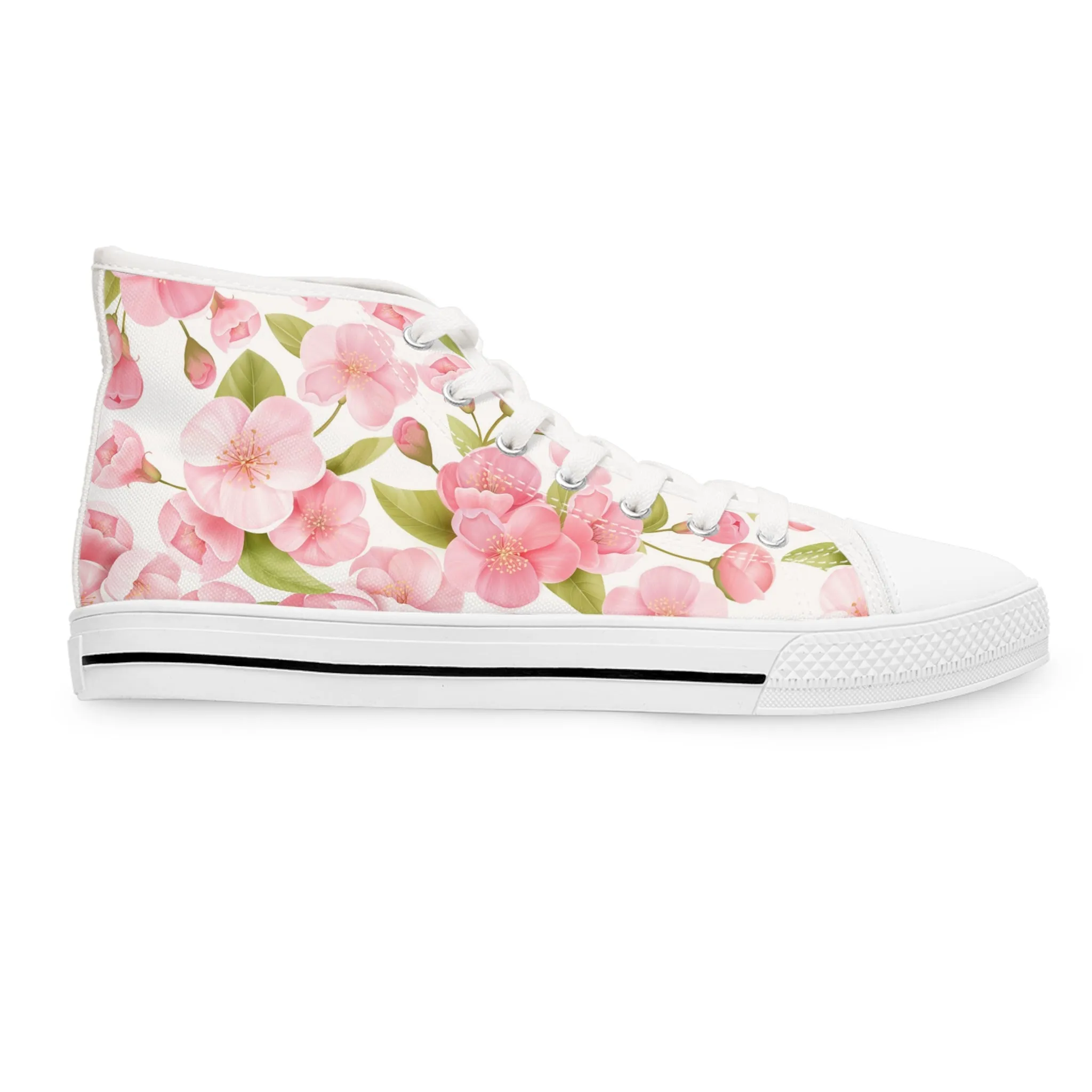 Japanese Cherry Blossom Women's High Top Sneakers