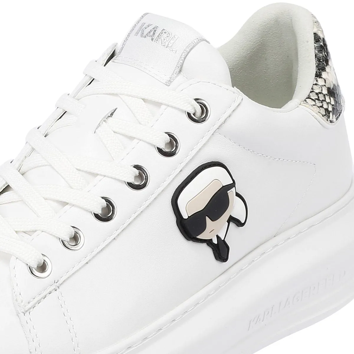 Karl Lagerfeld Kapri NFT Lo Lace Women's White Trainers