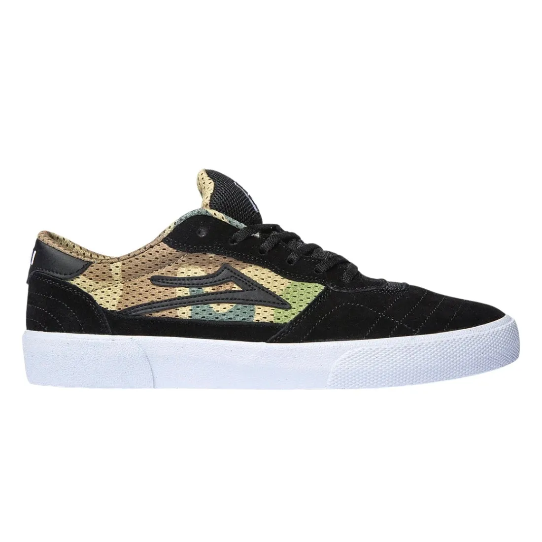 Lakai Cambridge Skate Shoes - Black/Camo Suede