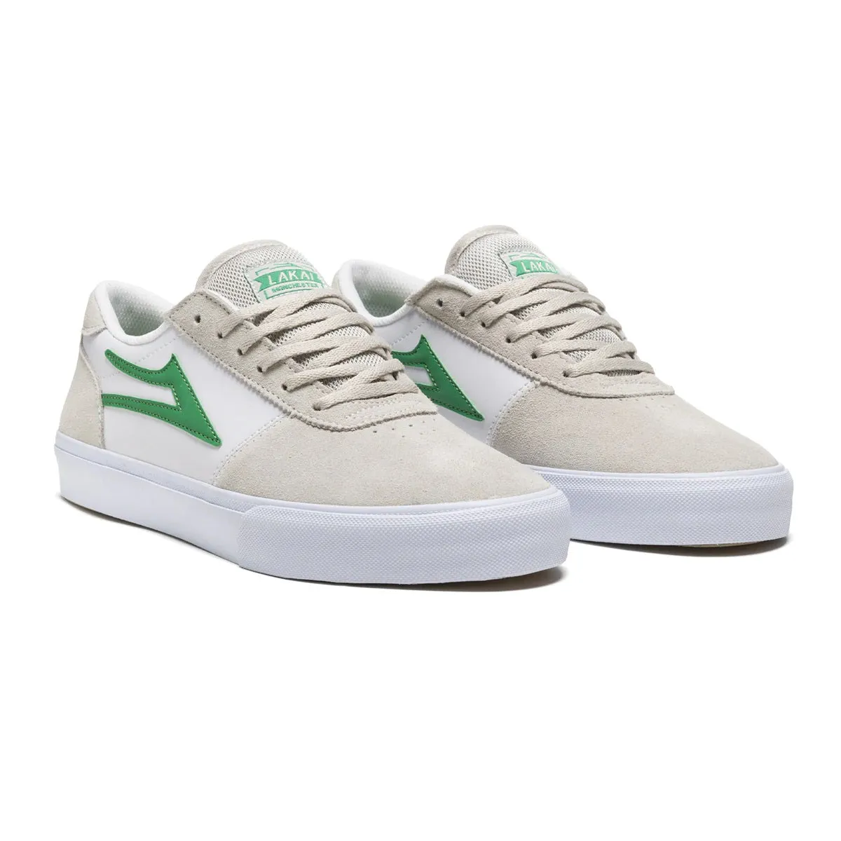 Lakai Shoes Manchester - White/Grass Suede