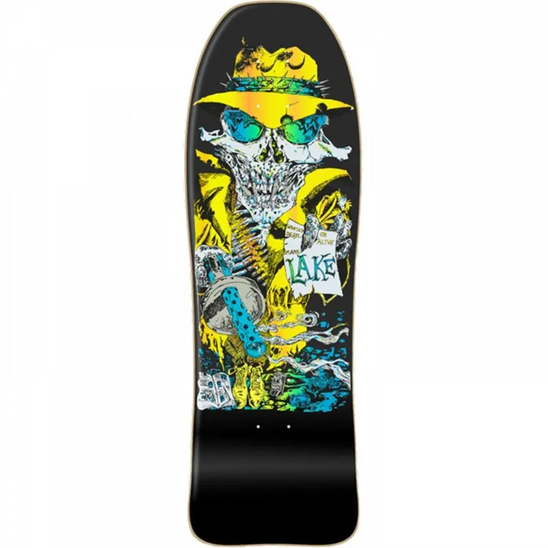 Lake 9.75" x 32.12" Gangster Reissue Black Stain Skateboard Deck