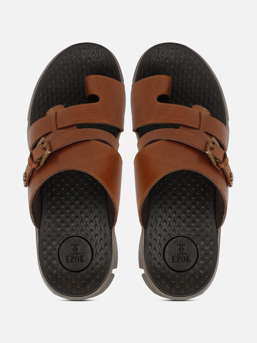 Leather Tan sandal for men