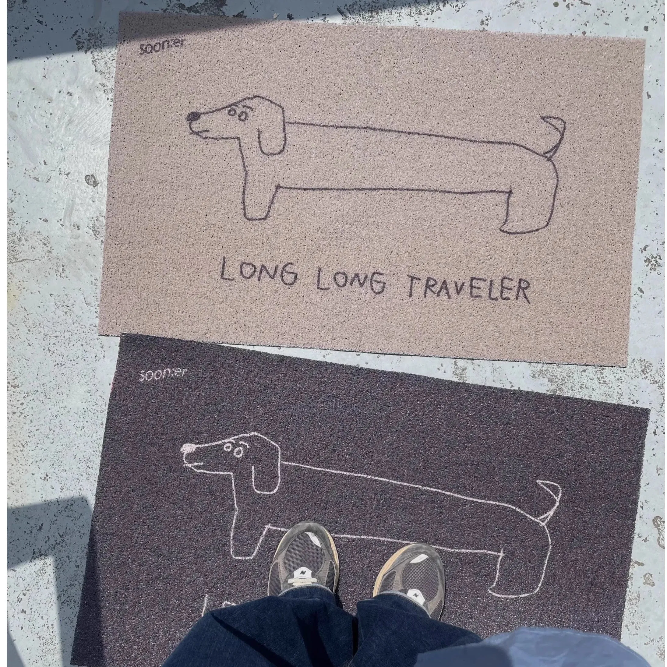 Long Long Dachshund Door mat