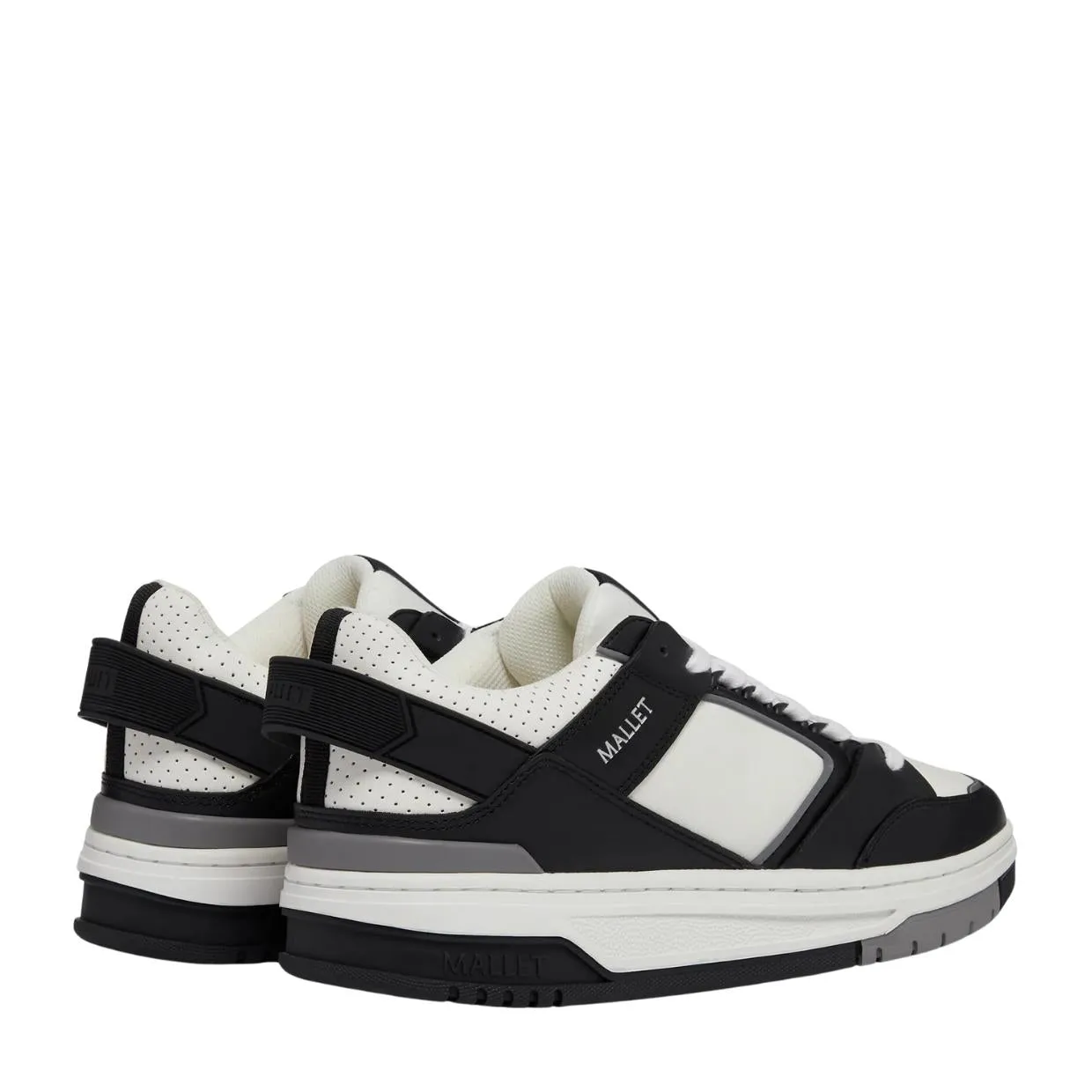 Mallet London Compton Black White Trainers