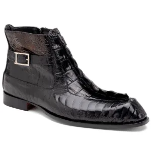 Mauri 3299 Ostrich Leg/ Hornback Dress Boots Black