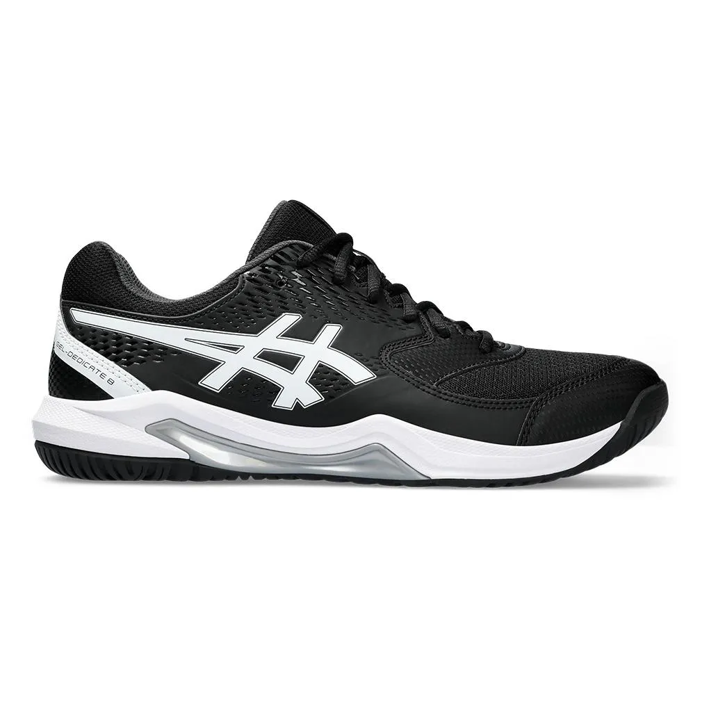 Men's Gel-Dedicate 8 Tennis Shoes Black and White