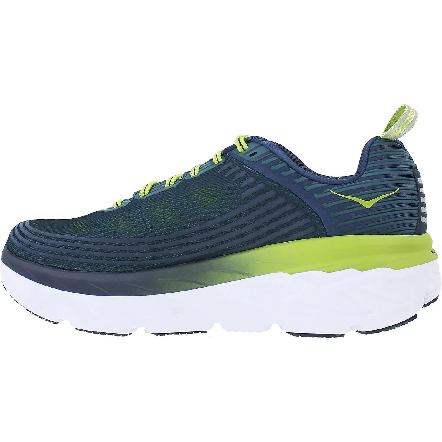 Men's Hoka One One Bondi 6 Deep Teal/Green Oasis Mesh