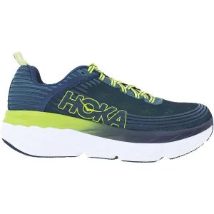 Men's Hoka One One Bondi 6 Deep Teal/Green Oasis Mesh