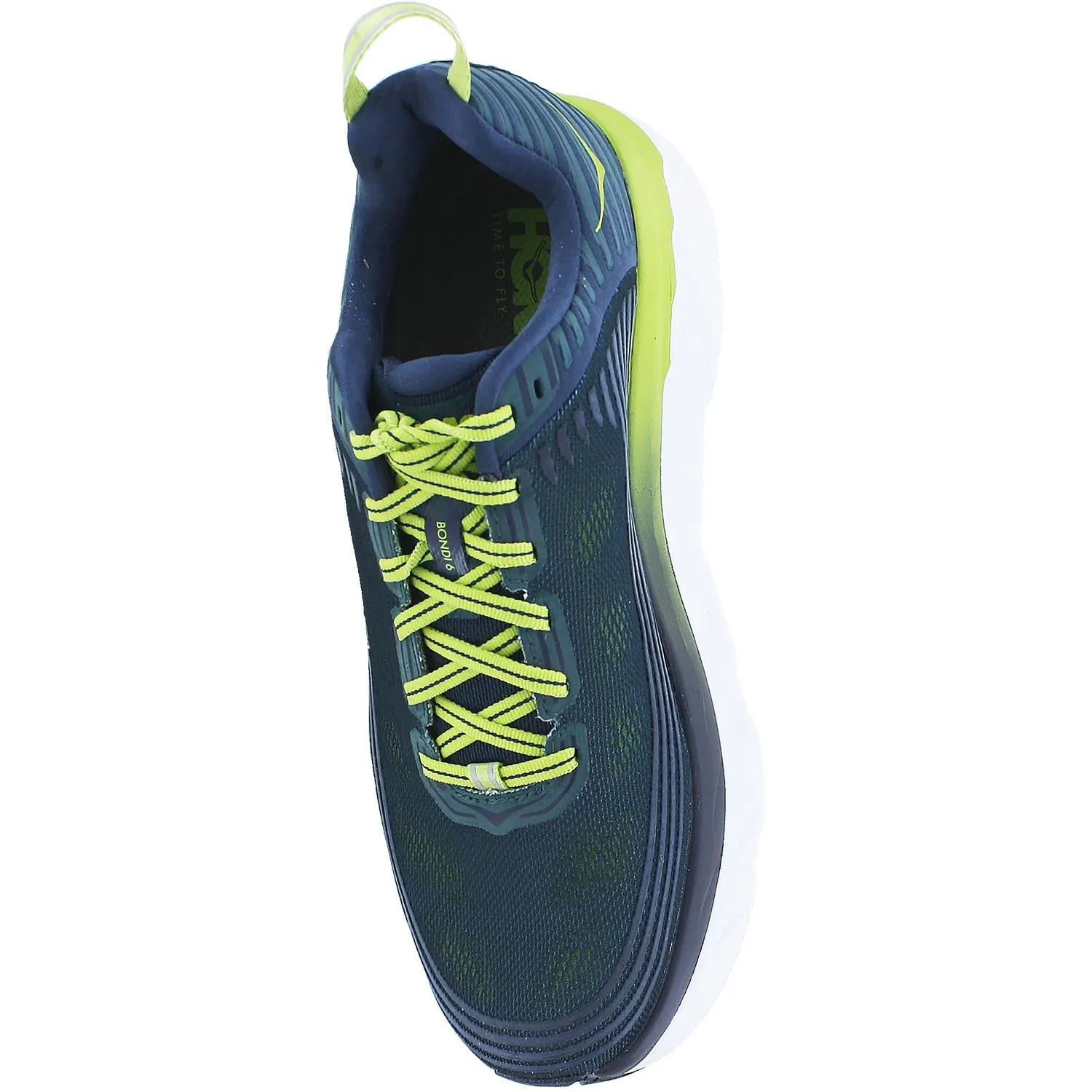 Men's Hoka One One Bondi 6 Deep Teal/Green Oasis Mesh