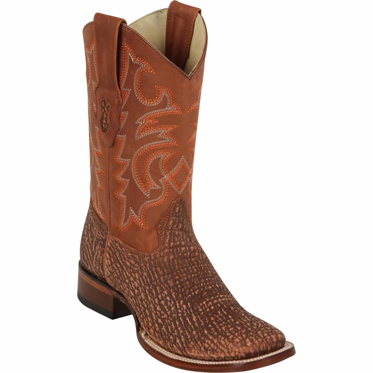 Men's Los Altos Shark Skin Wide Square Toe Boots 82209