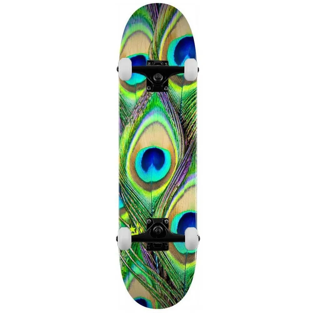 Mini Logo Complete Skateboard 18 Peacock Feather 242 Multi Colour 8"