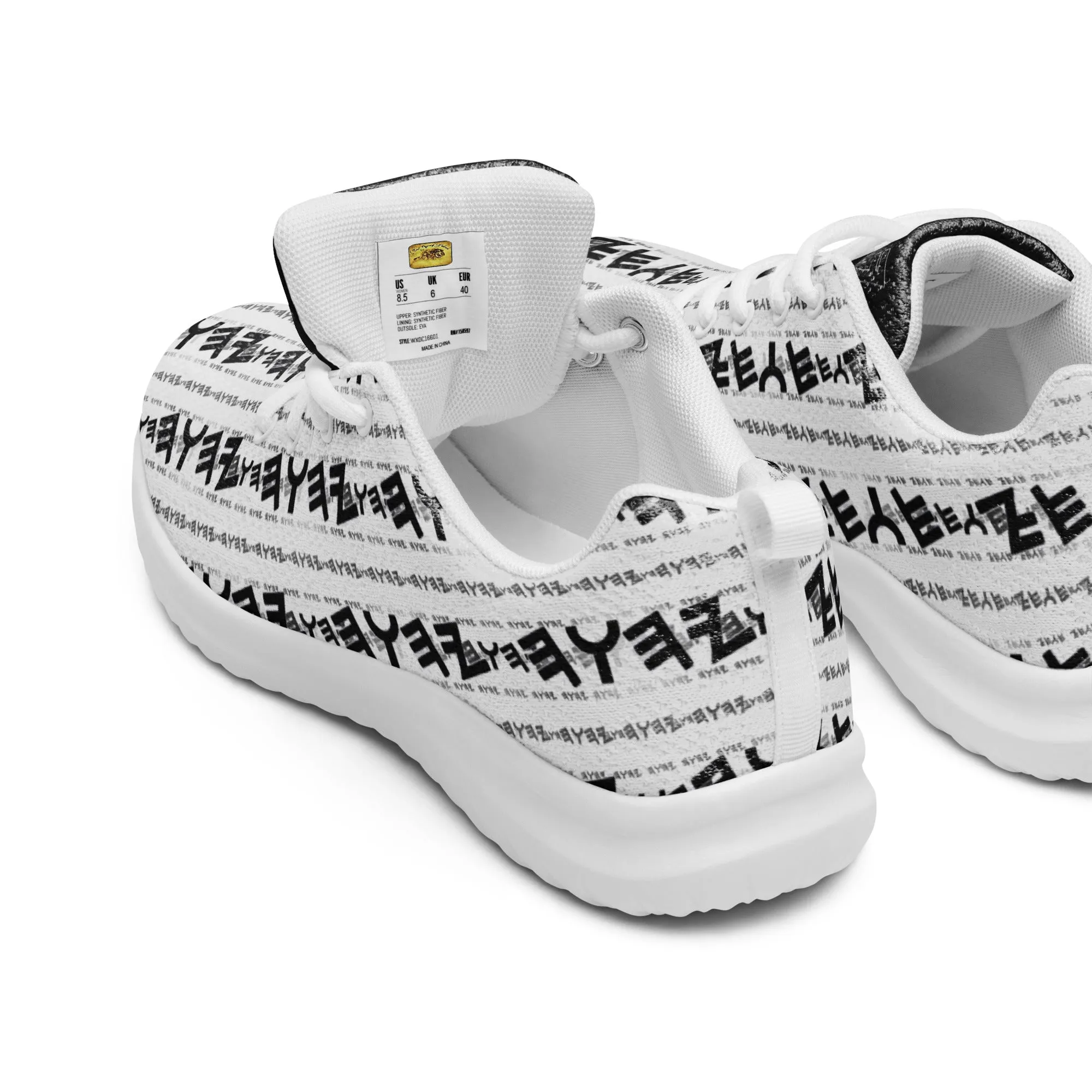 Most High God - Yahuah 01-01 White Men's Athletic Sneakers