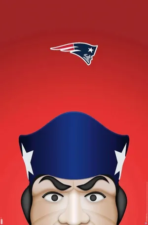 New England Patriots "Pat Patriot Style" NFL Theme Art Poster - S. Preston/Trends Int'l.