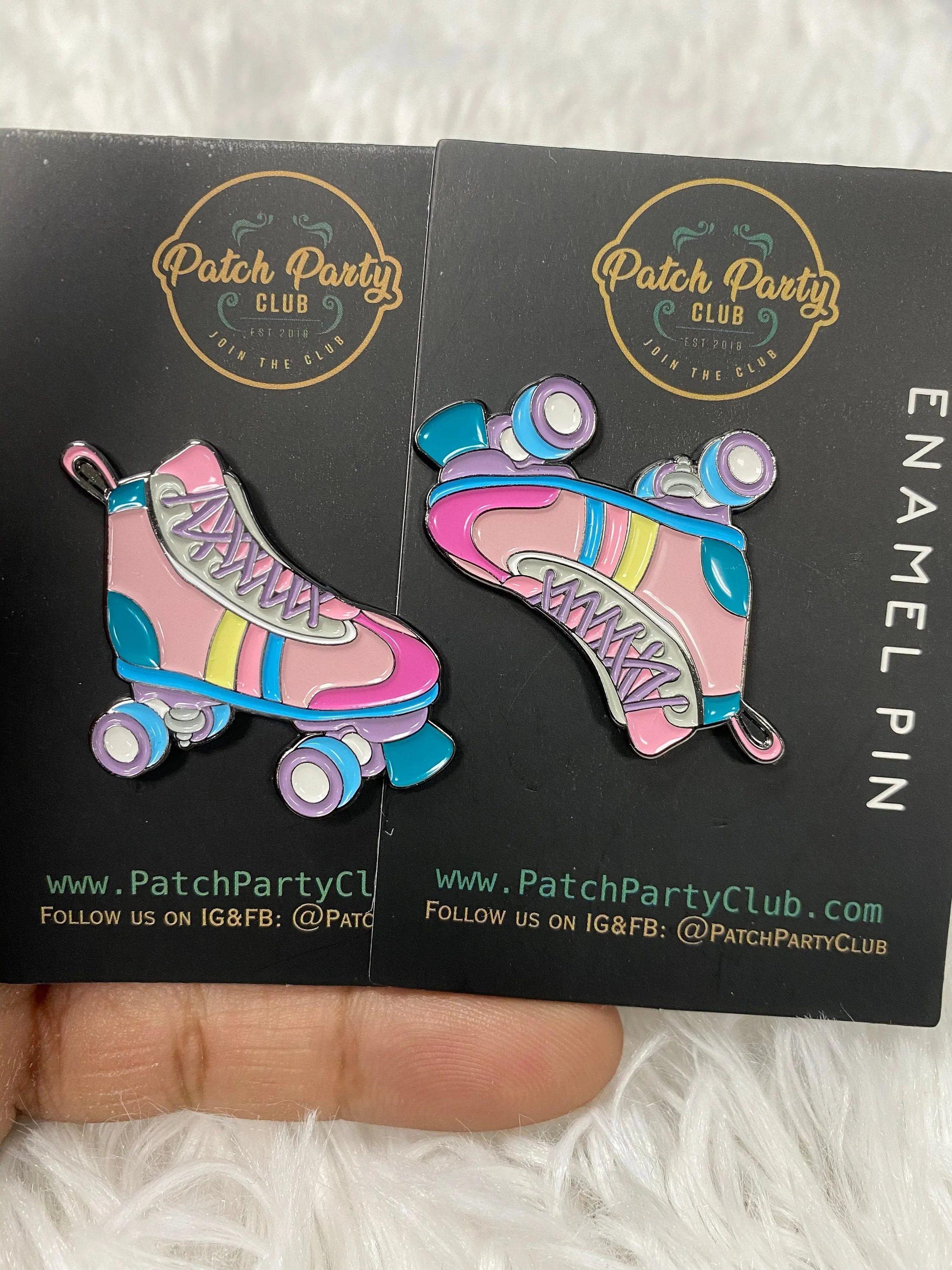 NEW, Nostalgic "Roller-skate" Enamel Pin, Fun lapel for Jackets, and Clothing, 1.50" size