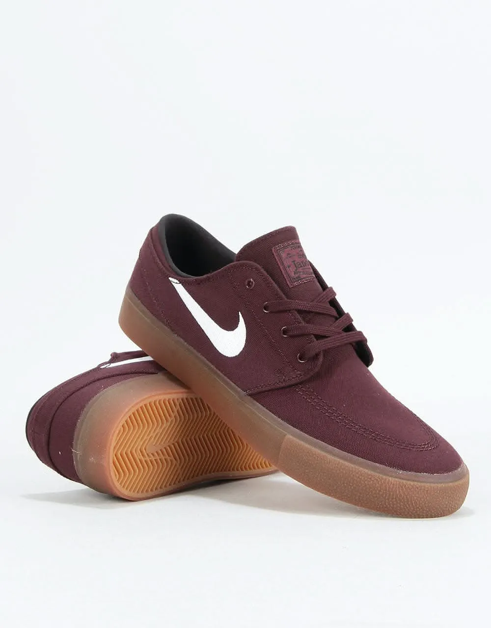 Nike SB Zoom Janoski RM Canvas Skate Shoes - Mahogany/White-Gum