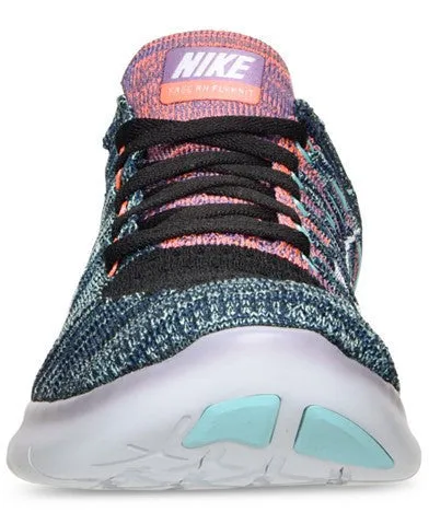 NIKE WOMENS FREE RUN FLYKNIT RUNNING SNEAKERS