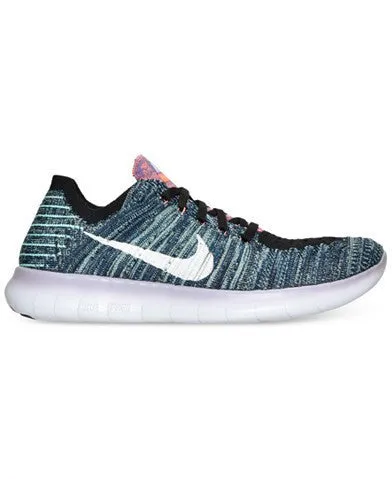 NIKE WOMENS FREE RUN FLYKNIT RUNNING SNEAKERS