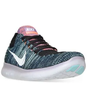 NIKE WOMENS FREE RUN FLYKNIT RUNNING SNEAKERS