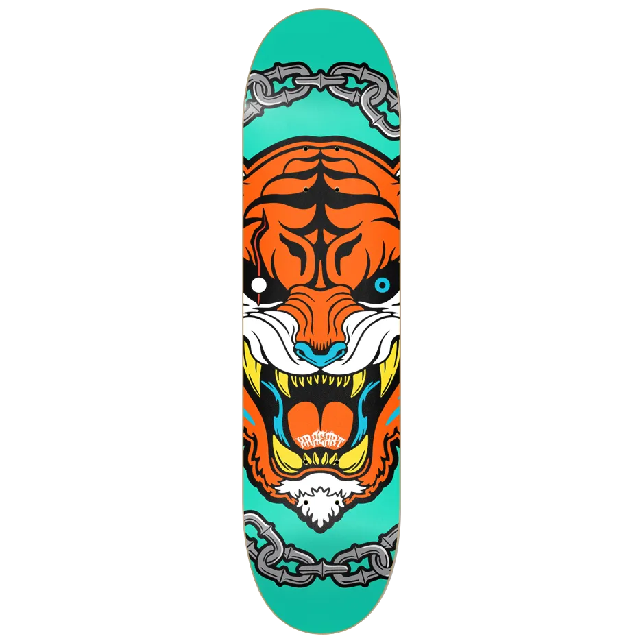 NO MASTERS Orange 8.25-inch Skate Deck