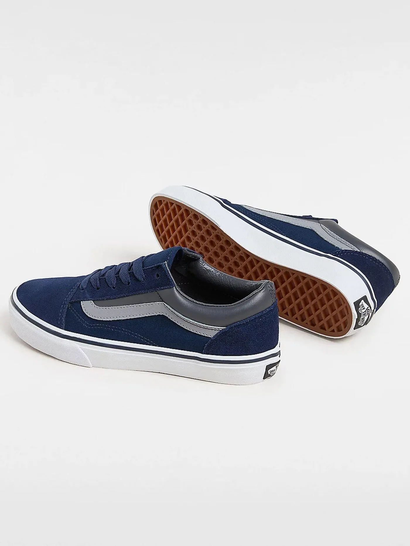 Old Skool Tonal Block Navy/Grey Shoes (Kids)