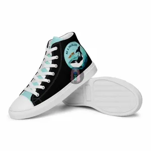 Orca "Be a Problem" Women’s high top canvas shoes