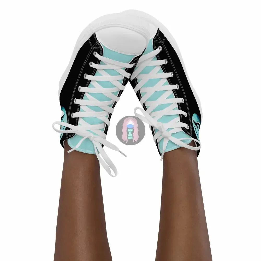 Orca "Be a Problem" Women’s high top canvas shoes