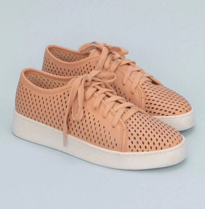 Perforated Beige Sneaker