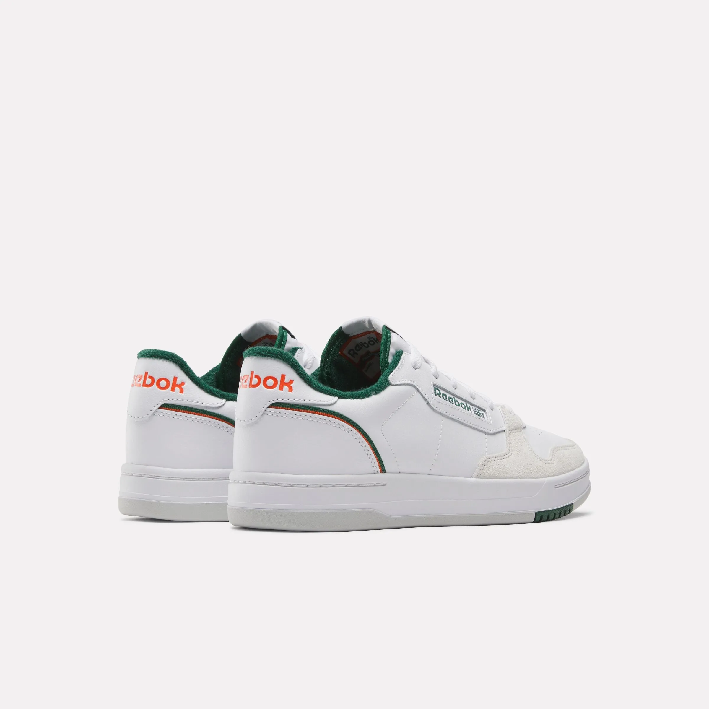 Phase Court Shoes White/White/Darkgreen