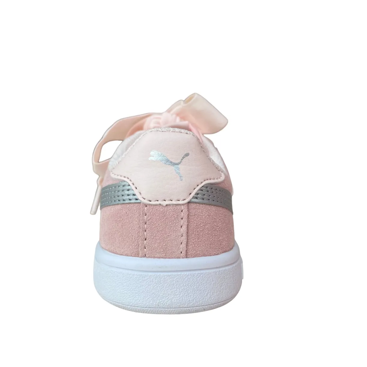 Puma sneakers da bambina Smash V2 Ribbon AC PS 366004 02 pearl-silver