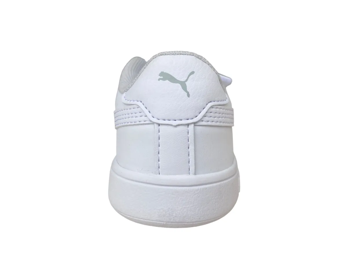 Puma sneakers unisex da bambino con strappo Smash v2 L V Ps 365173 02 bianco