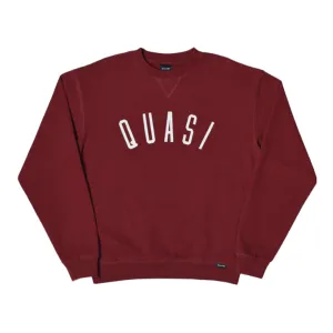 Quasi Poster Crew Sweat [Maroon]