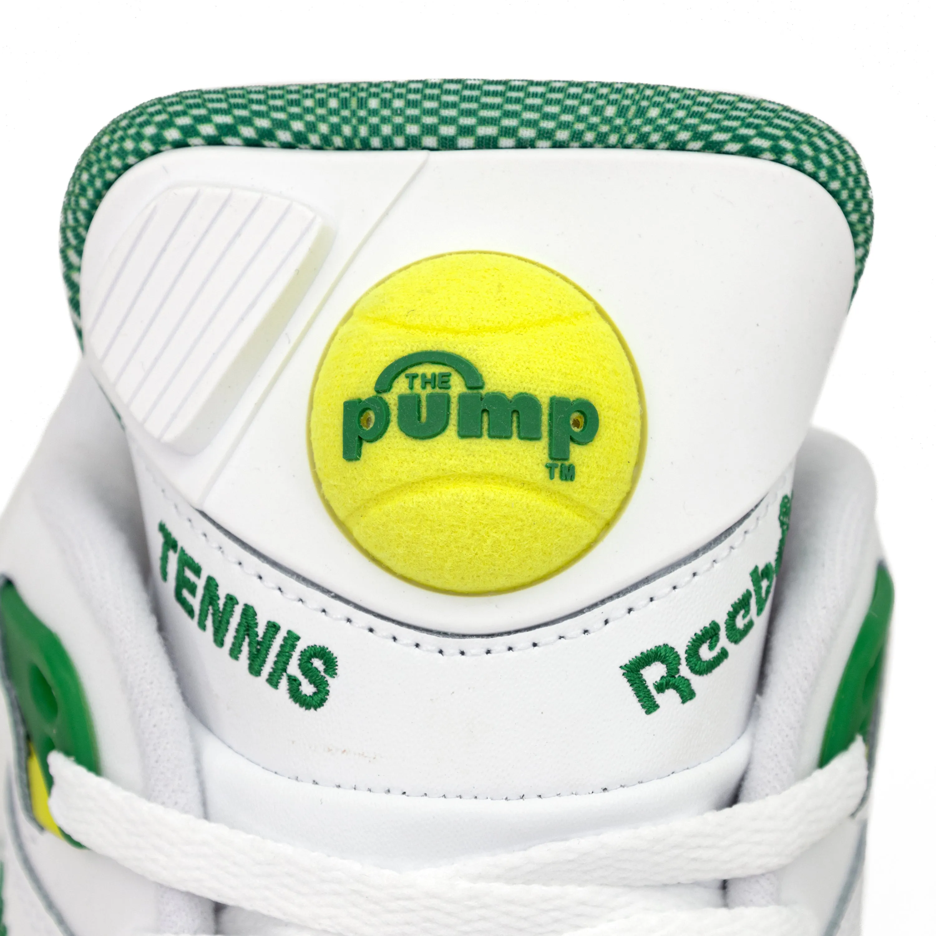 Reebok Court Victory Pump White/Glen Green/Acid Yellow