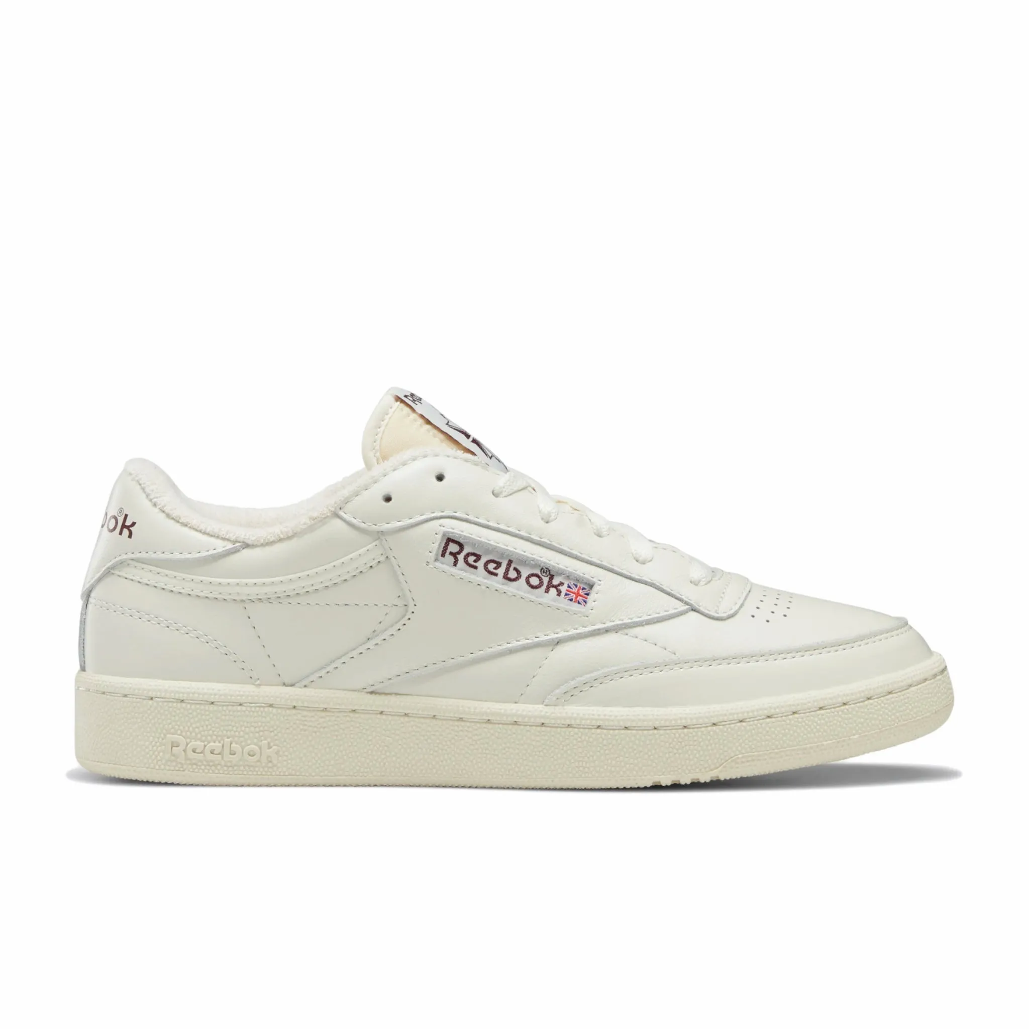 Reebok Unisex Club C 85 Vintage (Chalk/Alabaster/Maroon) GX3681