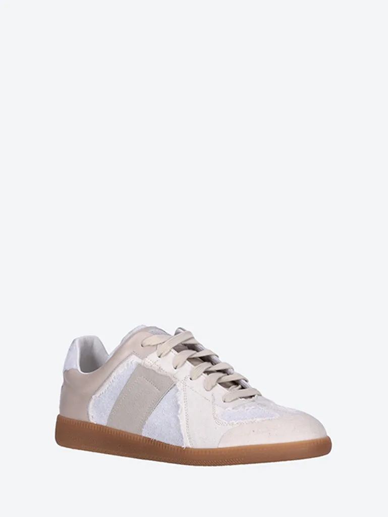 Replica inside out leather sneakers