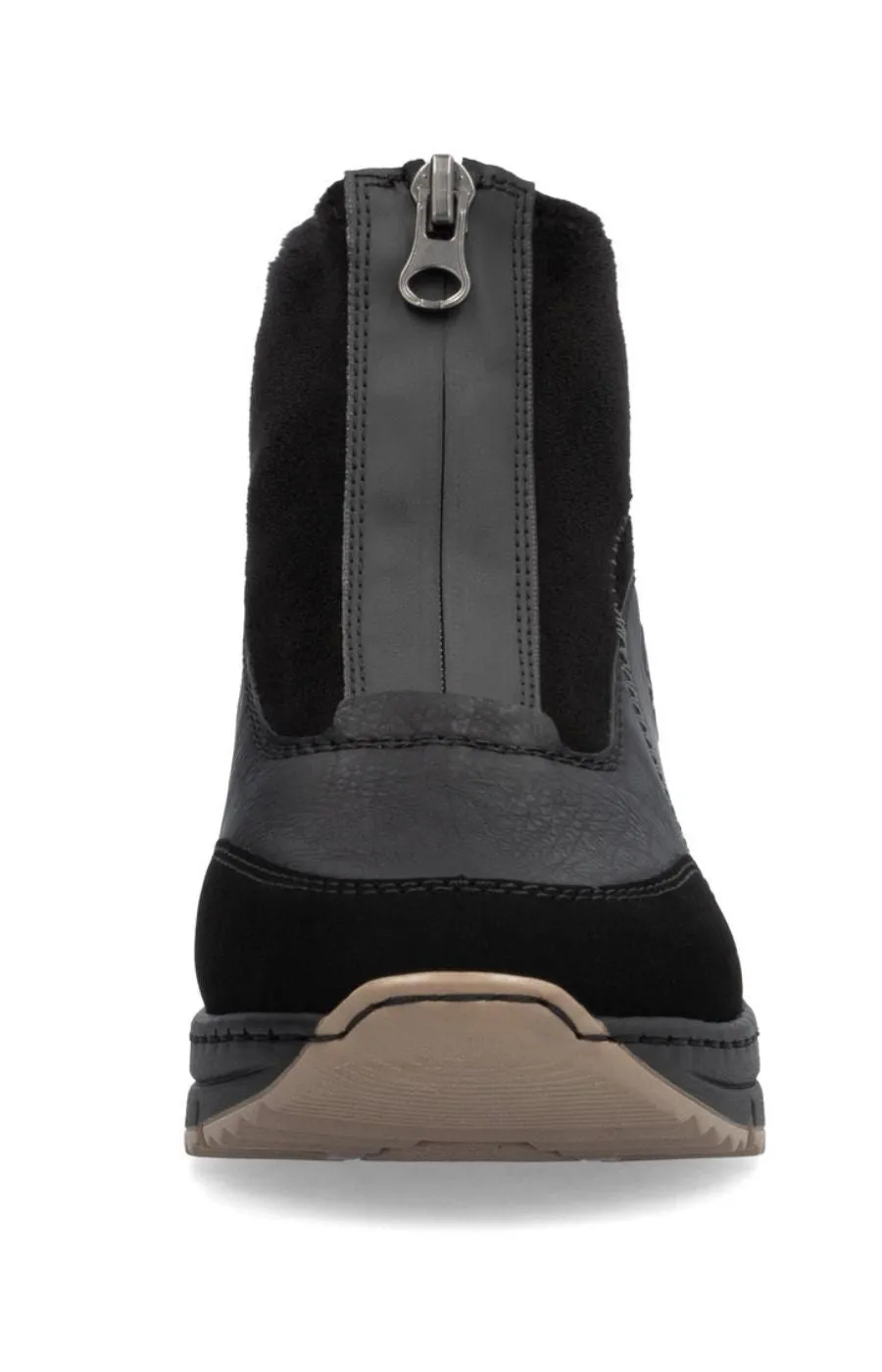 Rieker Zip Wedge Trainer in Black