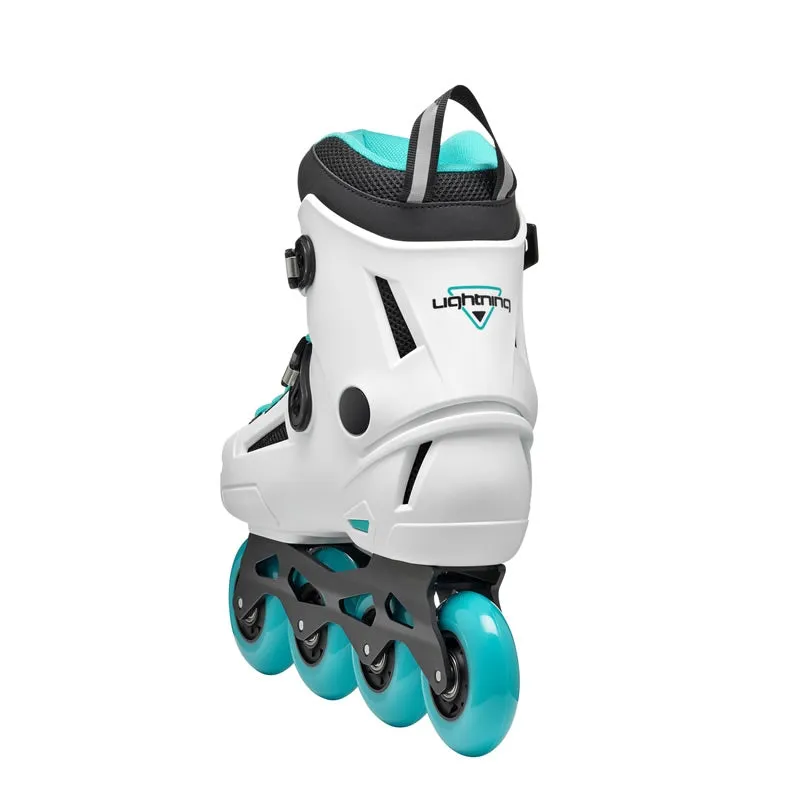 Rollerblade Lightning Womens White/Aqua 7/7.5