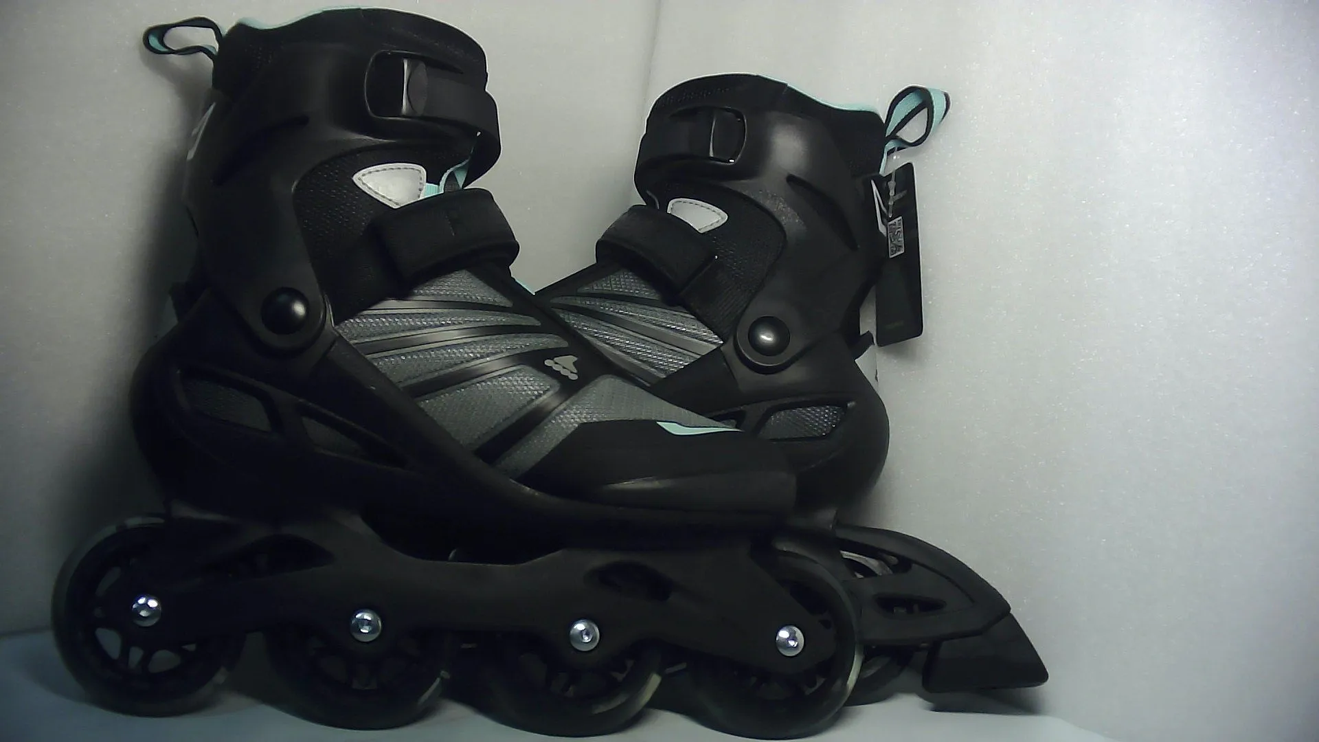 Rollerblade Zetrablade Adult Womens Black/Light Blue 8 - Open Box  - (Without Original Box)