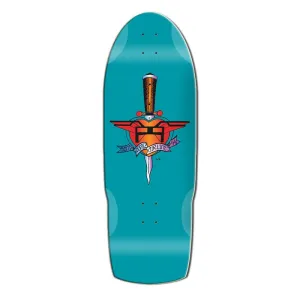 Santa Monica Airlines 10.5" x 31" Teal Dip Heart Attach (SMA) Skateboard Deck