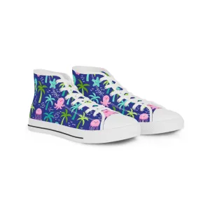 Sea Life Octopus Men's High Top Sneakers